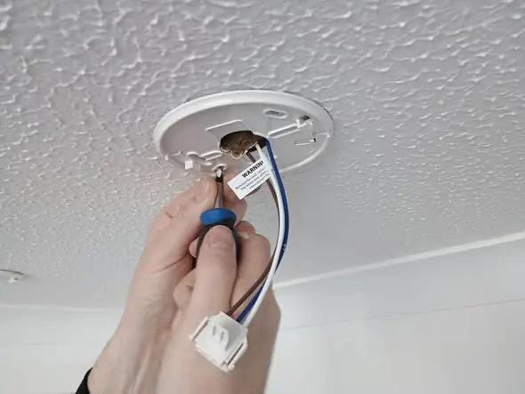 Electrical wiring for fire alarm support work